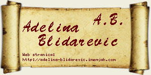 Adelina Blidarević vizit kartica